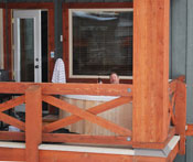 Jacuzzi on Porch